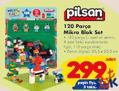 PİLSAN OYUNCAK 120 PARÇA MİKRO BLOK SET fiyat ve kampanya bilgisi